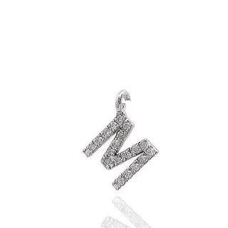 Foto de 90-LETRABB-M - COLGANTE INICIAL BRILLANTE "M" 0.095 KTES. H-SI 7MM O.B. 18K 