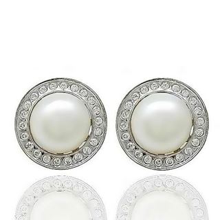 Foto de 33-21655 - PENDIENTES BICOLOR PERLA 9MM 18K