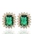 Foto de 28-030EP - PENDIENTES ESMERALDA CIRCONITA 10.5MM 18K
