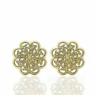 Foto de 51-2202626 - PENDIENTES MANDALA 8MM 18K
