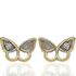 Foto de 51-1859906 - PENDIENTES MARIPOSA BICOLOR CIRCONITA 6MM 18K