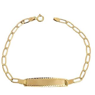 Foto de 9K88-007 - PULSERA PLACA BILBAO 2.9MM 16.5CM (PLACA 6X28MM) (1,31gr) 9K**