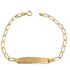 Foto de 9K88-007 - PULSERA PLACA BILBAO 2.9MM 16.5CM (PLACA 6X28MM) (1,31gr) 9K**