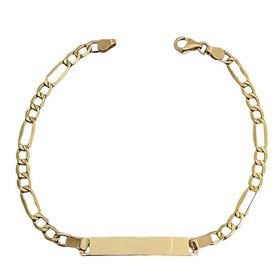 Foto de 9K10-00-6279 - PULSERA PLACA 3X1 3.5MM 18CM (PLACA 4.8X30MM) (1,74gr) 9K** 