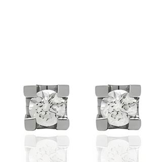 Foto de 10-377-226 - PENDIENTES "NETO" BRILLANTES 0.10KTES. C/U SI H 3.5MM 18K