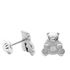 Foto de 51-201978 - PENDIENTES MINI OSO CIRCONITA 6MM O.B. 18K