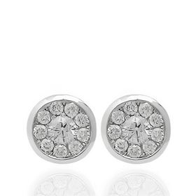 Foto de 10-470-046 - PENDIENTES "NETO" BRILLANTES SI2 0.14-0.11 6MM O.B. 18K