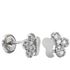 Foto de 62-104B - PENDIENTES "NETO" BRILLANTES FLOR 6MM O.B. 18K