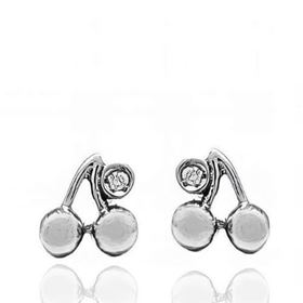 Foto de 72-9678B - PENDIENTES "NETO" BRILLANTES CEREZAS 6MM O.B. 18K