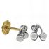 Foto de 72-9678B - PENDIENTES "NETO" BRILLANTES CEREZAS 6MM O.B. 18K