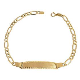 Foto de 9K88-009 - PULSERA PLACA 3X1 3.8MM 18.5CM (PLACA 7X30MM) (1,93gr) 9K**