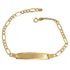Foto de 9K88-009 - PULSERA PLACA 3X1 3.8MM 18.5CM (PLACA 7X30MM) (1,93gr) 9K**