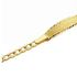 Foto de 9K88-011 - PULSERA BEBÉ PLACA BARBADA 2.5MM (PLACA 5.5X20MM) 14CM 9K**