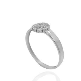 Foto de 13-6905BS - SORTIJA CIRCONITA 7MM O.B. 18K
