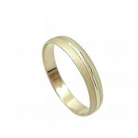 Foto de 10-351-471-15 - ALIANZA MEDIA CAÑA CENTRO BRILLO 4MM 18K 