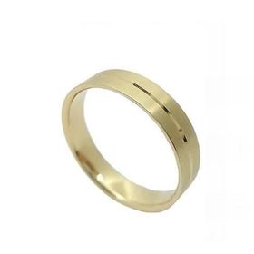 Foto de 10-351-483-15 - ALIANZA PLANA CENTRO BRILLO 4MM 18K 