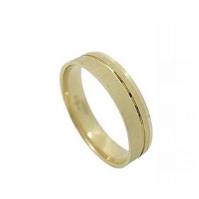 Foto de 10-351-539-15 - ALIANZA DOS FILOS BRILLO CONFORT 4.5MM 18K