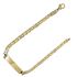Foto de 10-439-076 - PULSERA PLACA BICOLOR 4MM 19CM (PLACA 8X30MM) (6,40gr) 18K 