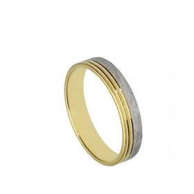 Foto de 10-351-354-15 - ALIANZA BICOLOR 4MM 18K 