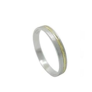 Foto de 10-351-359-16 - ALIANZA BICOLOR 3MM 18K