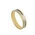 Foto de 10-351-371 - ALIANZA BICOLOR RAYADA 4MM 18K 