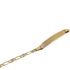 Foto de 9K88-012 - PULSERA PLACA 1X1 3.8MM CIRCONITA 16.5CM (PLACA 6X28MM) (1,75gr) 9K**