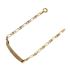 Foto de 9K88-012 - PULSERA PLACA 1X1 3.8MM CIRCONITA 16.5CM (PLACA 6X28MM) (1,75gr) 9K**