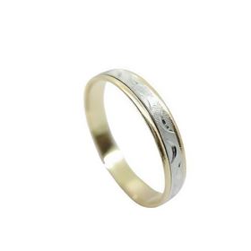 Foto de 10-351-686-14 - ALIANZA BICOLOR ONDA 4MM 18K