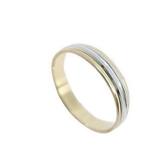 Foto de 10-351-710-14 - ALIANZA BICOLOR 4MM 18K