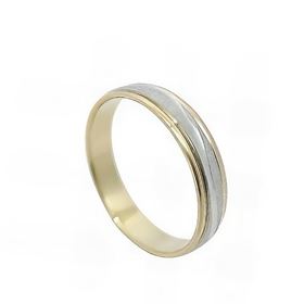 Foto de 10-351-722-15 - ALIANZA BICOLOR ONDA 4MM 18K