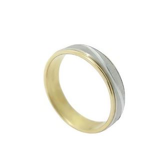 Foto de 10-351-726-15 - ALIANZA BICOLOR ONDA 5MM 18K