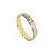 Foto de 10-351-730-15 - ALIANZA BICOLOR ZIG-ZAG 4MM 18K