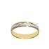 Foto de 10-351-730-15 - ALIANZA BICOLOR ZIG-ZAG 4MM 18K