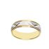 Foto de 10-351-734-15 - ALIANZA BICOLOR ZIG-ZAG 5MM 18K