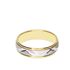 Foto de 10-351-734-15 - ALIANZA BICOLOR ZIG-ZAG 5MM 18K