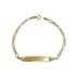 Foto de 9K88-008 - PULSERA PLACA 3X1 2.6MM 17CM (PLACA 6X25MM) (1,34gr) 9K**