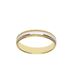 Foto de 10-351-750-15 - ALIANZA BICOLOR FACETADA 4MM 18K