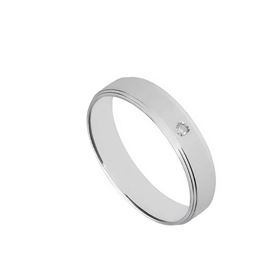 Foto de 10-351-772-12 - ALIANZA MATE BRILLANTE 0.02KTES. 4.5MM O.B. 18K