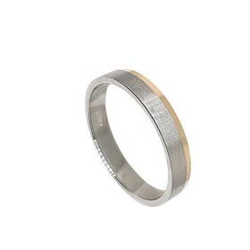 Foto de 10-351-811-16 - ALIANZA BICOLOR ROSA 4MM 18K