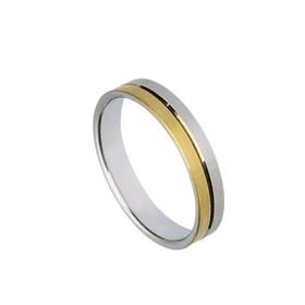 Foto de 10-351-815-15 - ALIANZA BICOLOR 4MM 18K