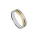 Foto de 10-351-820-13 - ALIANZA BICOLOR MATE-BRILLO 5MM 18K