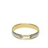 Foto de 10-351-825-15 - ALIANZA ESPIGA BICOLOR 4MM 18K