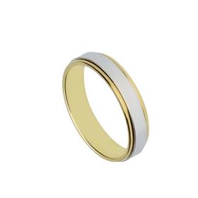 Foto de 10-351-898-12 - ALIANZA BICOLOR BRILLO 5MM 18K