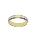 Foto de 10-351-898-12 - ALIANZA BICOLOR BRILLO 5MM 18K