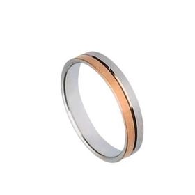 Foto de 10-351-816-15 - ALIANZA BICOLOR ROSA 4MM 18K