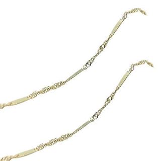 Foto de 10-604-048A-50 - CADENA SINGAPUR COMBINADA 0.20MMX50CM (1,84gr) 18K 
