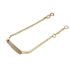 Foto de 10-00-8367 - PULSERA BEBÉ PLACA BICOLOR 14CM (PLACA 4X20MM) 14.5CM (ANILLA A 2CM) (1,46gr) 18K**