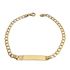 Foto de 10-00-6057 - PULSERA PLACA BARBADA 3.6MM 18.5CM (2,64gr) (PLACA 4.8X30MM) 18K**