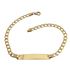 Foto de 10-00-6057 - PULSERA PLACA BARBADA 3.6MM 18.5CM (2,64gr) (PLACA 4.8X30MM) 18K**