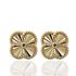 Foto de 10-711-426 - PENDIENTES FLOR LAPIDADA 8MM 18K**